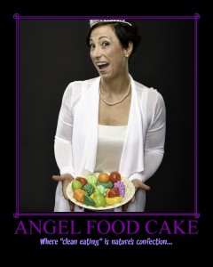 motivational angel food cake